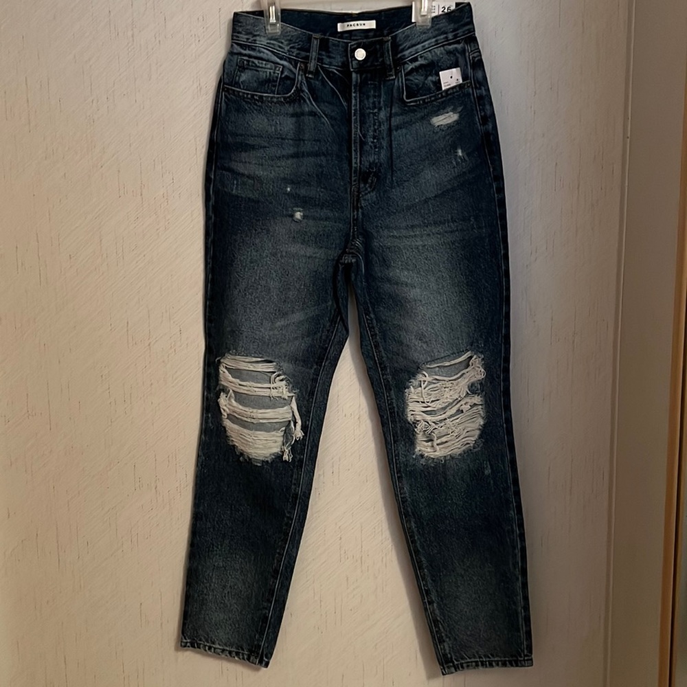 Pacsun womens jeans distressed ultra high rise slim